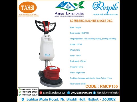 Single Disc Scrubbing Machine