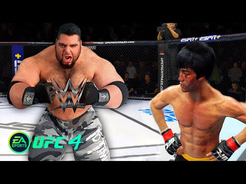 UFC4 Bruce Lee vs Iranian Hulk WWE EA Sports UFC 4 Epic Fight PS5