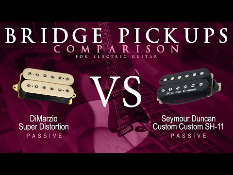 DiMarzio SUPER DISTORTION vs Seymour Duncan CUSTOM CUSTOM SH-11 - Bridge Guitar Pickup Comparison