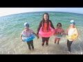 Shfa Swims At Sea With Friends