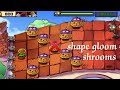 Can we survive using ❌ shape gloom shrooms.||PvZ||survival_roof.||gameplay.!!!