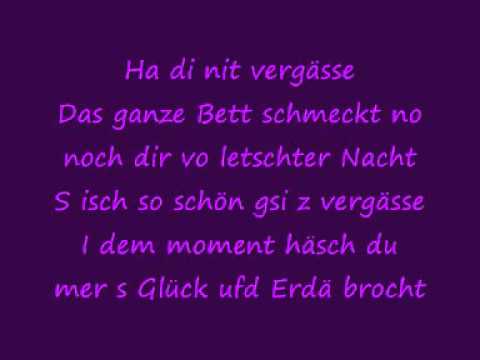 Baschi   Ha di nit vergässe   Lyrics