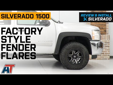 2007-2013 Silverado 1500 Factory Style Fender Flares; Front and Rear Review & Install