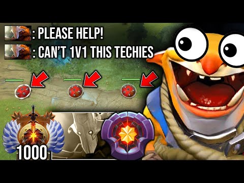 HOW TO SOLO OFFLANE TECHIES? OMG NONSTOP DELETE MASTER JUGGERNAUT IMMORTAL RANK 1000 DOTA 2