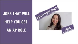 Jobs that will help you become an Assistant Psychologist || Jobs for Psychologist Graduates