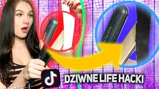 TESTUJE DZIWNE LIFE HACKI Z TIKTOKA! *SPALIŁAM PROSTOWNICE?!*