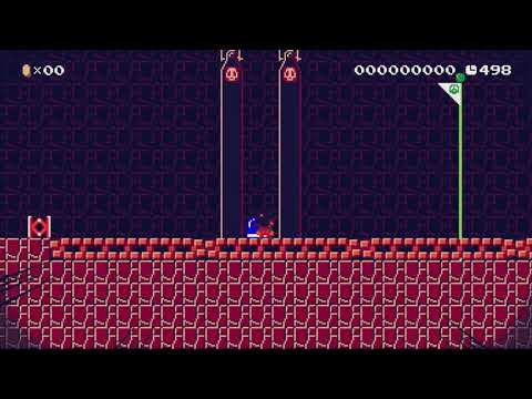 たったPスイッチ1つでもキラー砲台を貫通出来る!　(全自動) by シャークマン - Super Mario Maker - No Commentary 1bl