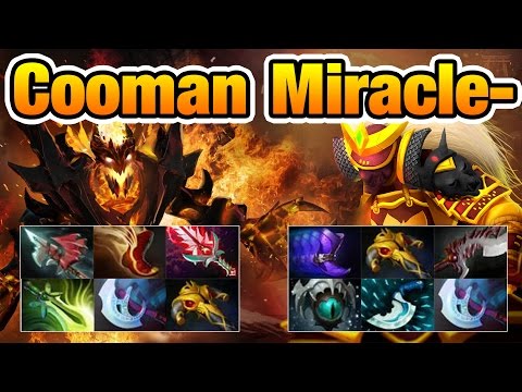 Cooman vs Miracle- Dota2 7.02 [Shadow Fiend] the Second Time Huh