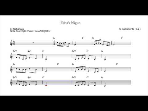 Nota Akor Eşlik - Edna's Nigun - C Instruments ( La )