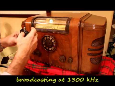 1937 Silvertone 4666 All-wave 10-tube Console Radio