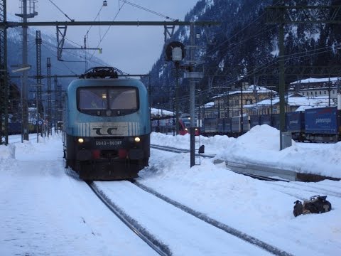 BRENNERO/BRENNER 15 02 2014 TRENI MERCI E MANOVRE parte 1