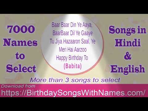 Happy birthday to you babita