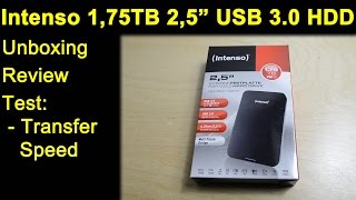 Intenso 1,75 TB 2,5" USB 3.0 externe Festplatte HDD - Unboxing, Review, Transfer Speed Test