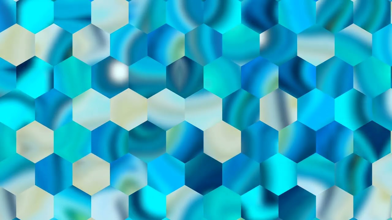 blue hexagonal shape background.