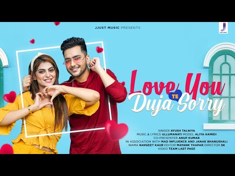 Poster love you te duja sorry lyrics – ayush talniya