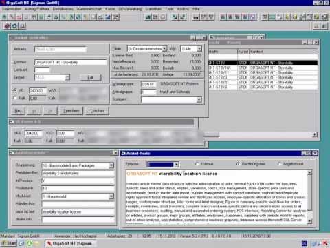 Orgasoft.NET / ORGASOFT NT - Der Listendesigner (Überblick)