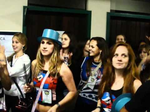 Bateria da AAAMEDUFSC chegando no Intermed Sul 2010