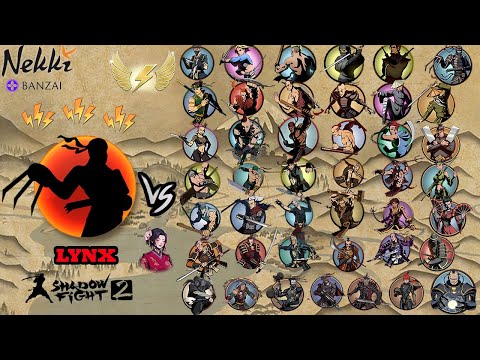 Shadow Fight  2 LYNX VS ALL BOSSES AND BODYGUARD'S