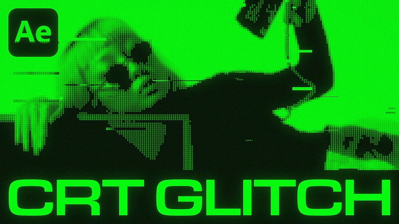 How To Make a Cool CRT Glitch Effect in After Effects!