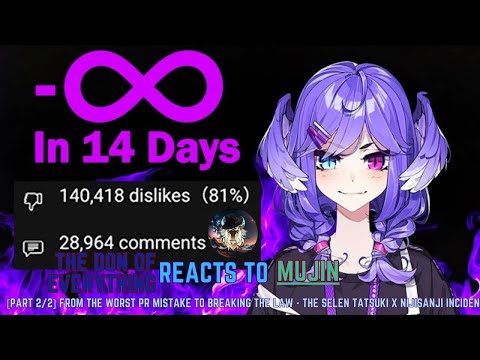 The Don Reacts to Mujin's The Worst PR Mistake to BREAKING THE LAW - The Selen Tatsuki X Nijisanji