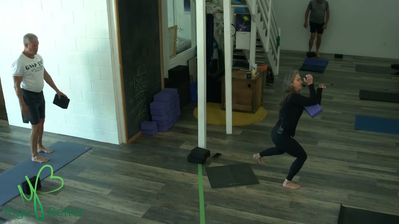 Level 1 - 9am w/ ANDRIA 7.29.24 YOGA BETTER ON LINE! (class starts @00:04:50; audio starts @ 00:13:27; ends @ 01:05:25)