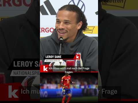 "Fange an wie Flo und Jamal": Sané vergisst die Frage und sorgt für Lacher #shorts