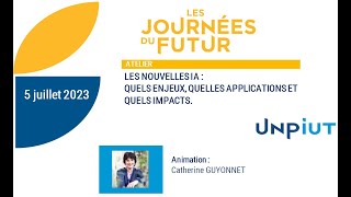 Conference by Alain Goudey on new artificial intelligences, Journées du Futur UNPIUT, July 2023