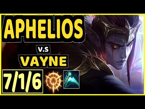 INNAXE (APHELIOS) vs VAYNE - 7/1/6 KDA BOTTOM ADC CHALLENGER GAMEPLAY - EUW