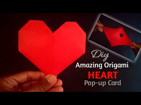 Amazing Origami Heart with Surprise Message | Diy Pop-up Card | Valentine's Day Special