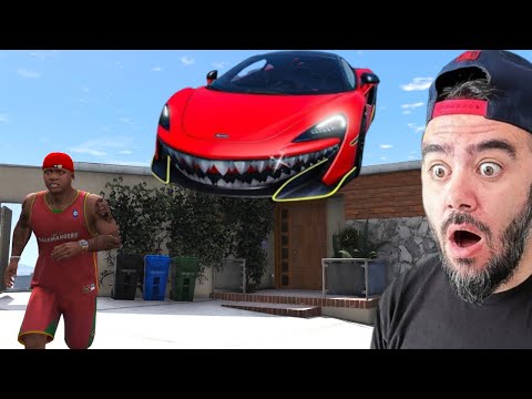 ARABA FRANKLININ EVINE GELDI GÖRÜNMEZ OLDU - GTA 5 MODS