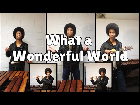 What a Wonderful World (on Marimba, Flute, Ukulele, and Voice) by Aaron Grooves