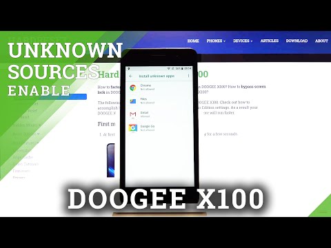 How to Allow Unknown Sources in DOOGEE X100 – Allow App Installation