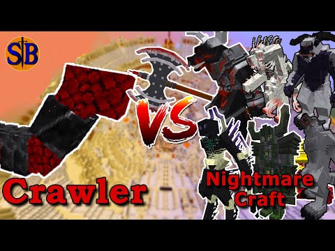 Sathariel Battle - Crawler(Dungeon's Mod) vs Nightmare Craft Bosses | Minecraft Mob Battle