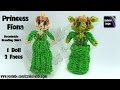 Rainbow Loom Princess Fiona from Shrek - Detachable Standing Skirt - Ogre & Human
