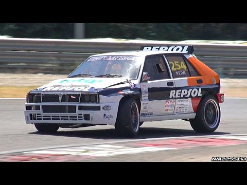 600+HP Turbo Lancia Delta Integrale EVO on the Track!!