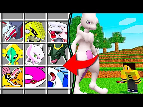 I FOUND A GIANT MEWTWO AND HIS TRADE IS THE BEST IN MINECRAFT (LEGENDARY POKÉMON SHINY)