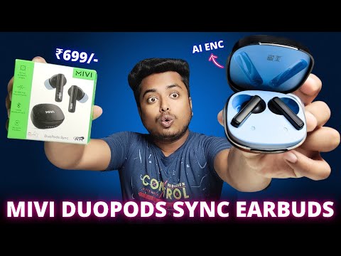 Thumbnail for Mivi Duopods Sync Earbuds with 60 Hrs Playtime🔋AI ENC🔥| IPX4 Rating || Mivi Duopods Sync Review