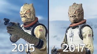 Bossk Battlefront 1 (2015) vs Battlefront II (2017) Graphics Comparison