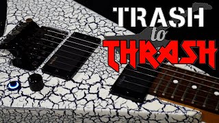 Video thumbnail for Trash to Thrash #52 Cracked Ice King V (1993 Jackson King V Standard Professional) by GuitarGuts