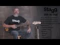 миниатюра 0 Видео о товаре Бас гитара Stagg SBP-30 NAT