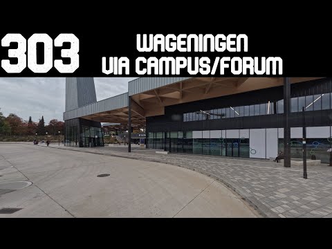 4K Bus Driver POV | Lijn 303 Ede-Wageningen Station - Wageningen Busstation v.v.