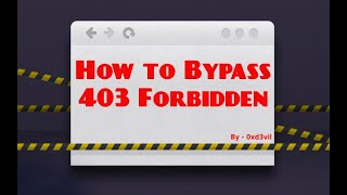 How To Bypass 403 Forbidden #bugbounty #cybersecurity #poc #0xd3vil #bypass403 #pocvideo #bugpoc