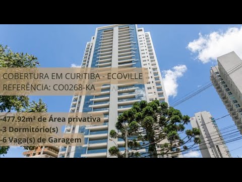 COBERTURA EM CURITIBA - PR, NO BAIRRO ECOVILLE - REFERÊNCIA CO0268-KA