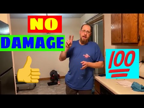 Part of a video titled How-To Move Appliances On New Flooring - YouTube