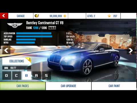 Asphalt 8 All Cars Unlocked