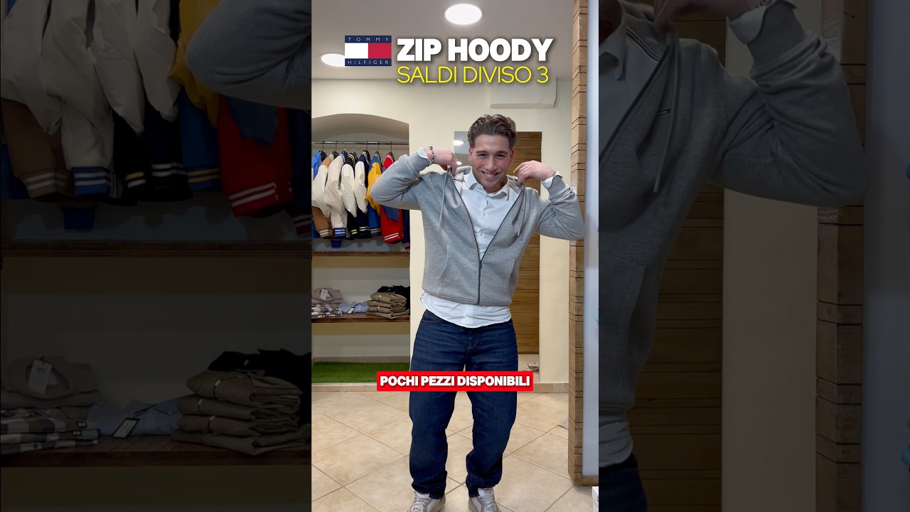 Felpe con Zip @TommyHilfiger  | Outfit Casual da Uomo #abbigliamentouomo #outlet #saldiinvernali
