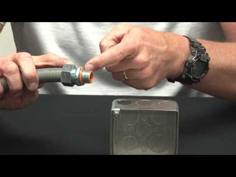 1/2 in. Steel Liquid Tight Straight Connector with Insulated Throat
