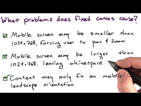 Constraints of the Canvas Mobile Web Development