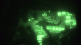 El momento en que la Marina de EEUU dispara y se apodera de un carguero con bandera iraní