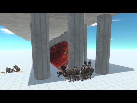 CAGED GIANT TITANOBOA vs ARMIES - Animal Revolt Battle Simulator